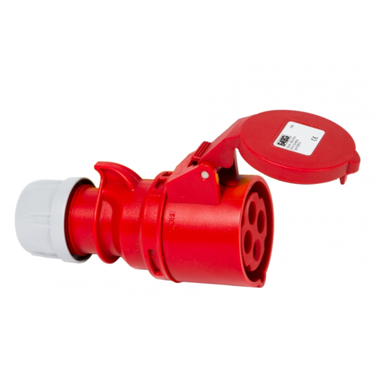 Immagine di Presa volante 3P+T 16A 380V IP44- Rosso