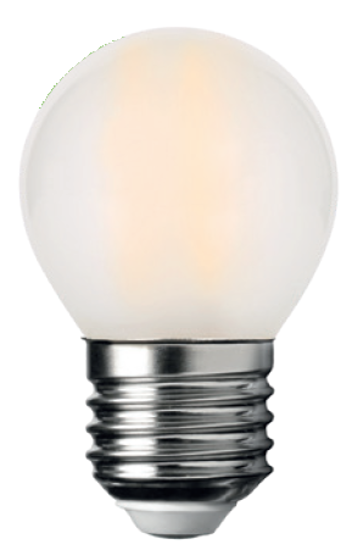 Immagine di LED FILO SFERA 4W E27 4000K SMERIGLIATA 470LUMEN