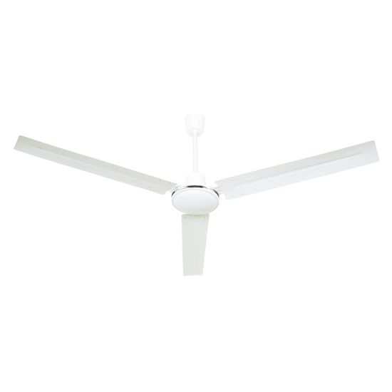 Immagine di VENT. SOFFITTO 3 PALE Ø142CM C/COMANDO MURO S/LUCE BIANCO