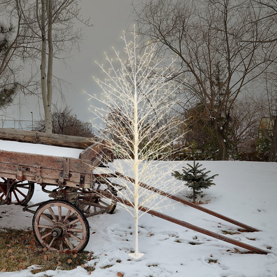 Immagine di ALBERO RAMO TIGLIO BIANCO 1120 MICROLED BIANCO CALDO H200