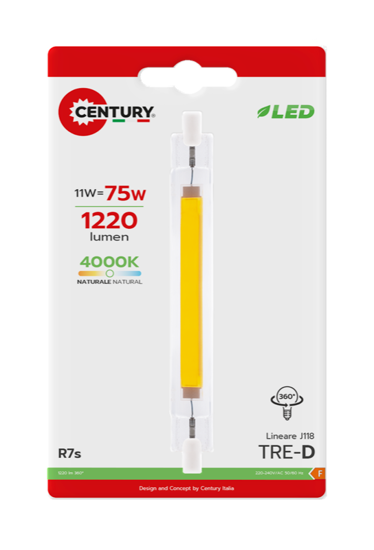 Immagine di LAMPADA LED TRE-D COB 8W R7S 4000K 1000LM