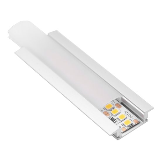 Immagine di PROFILO INCASSO PER STRISCIA LED IP20 2MT 17,4MM