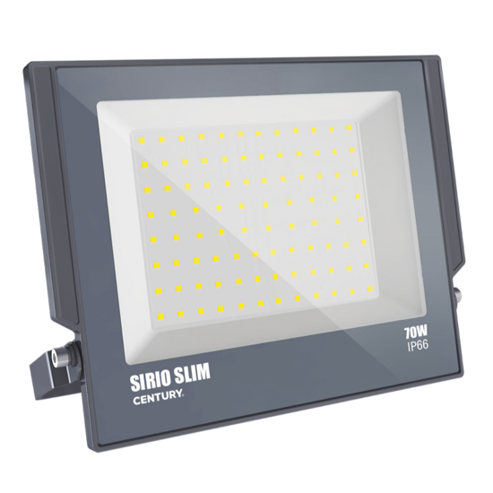 Immagine di PROIETTORE LED SIRIO SLIM 70W 4000K 7350LM IP66 GRIGIO