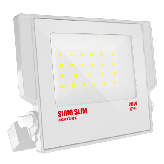 Immagine di PROIETTORE LED SIRIO SLIM 20W 4000K 2100LM  IP66 BIANCO