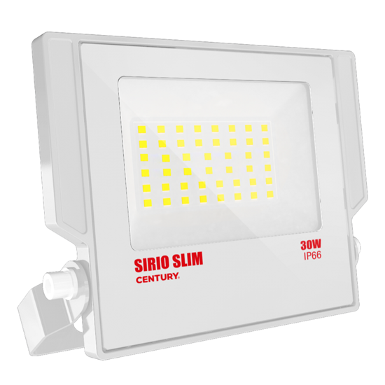 Immagine di PROIETTORE LED SIRIO SLIM 30W 4000K 3150LM IP66  BIANCO